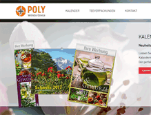 Tablet Screenshot of poly-vertrieb.ch